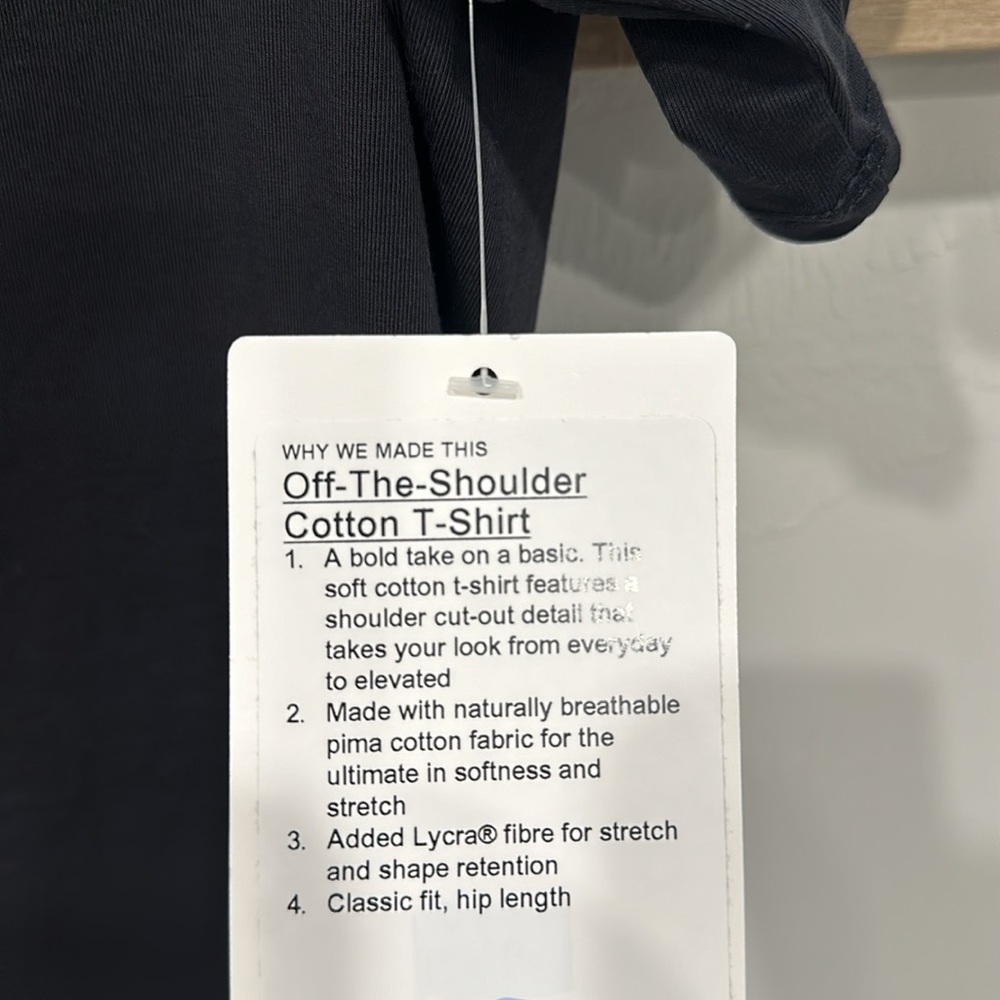 Lululemon Off-The-Shoulder Cotton T-Shirt - Picture 6 of 6